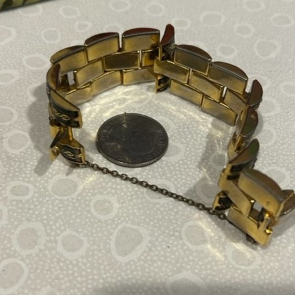VTG DAMASCENE Spain 3-Row Link BRACELET - Picture 8 of 8